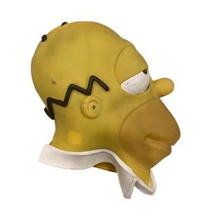 THE SIMPSONS VNTG FOX 1999 MATT GROENING HOMER MASK SIGNED HALLOWEEN PROP